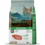 BRAVERY Chaton Sans Céréales au Poulet 2 Kg