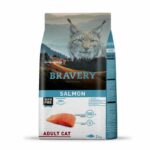 BRAVERY Chat Adulte Sans Céréales au saumon 2 Kg
