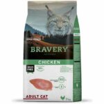 BRAVERY Chat Adulte Stérilisé Sans Céréales au Poulet 2 Kg